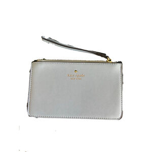 Kate Spade New York Silver Wristlet Clutch Wallet